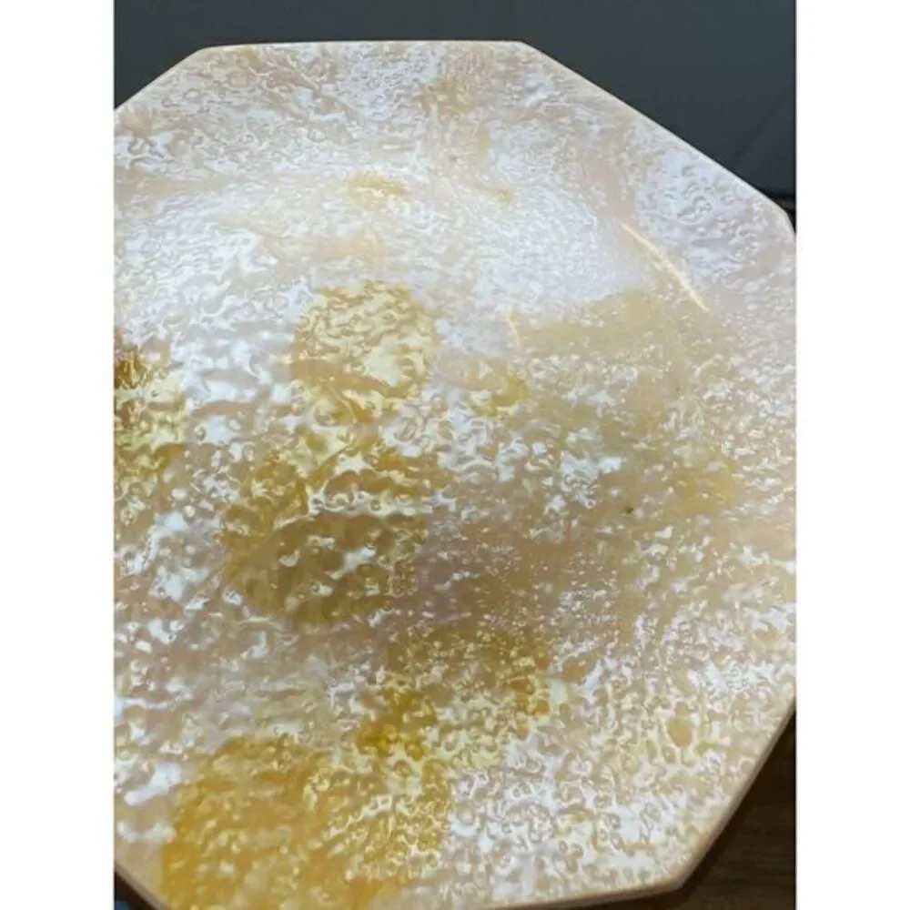 Vintage Art Deco Glass Powder Octagon Celluloid Lidded Jar La Parisienne France‎
